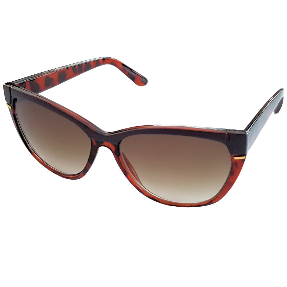 Braune Designer Damen-Sonnenbrille im Tigerlook