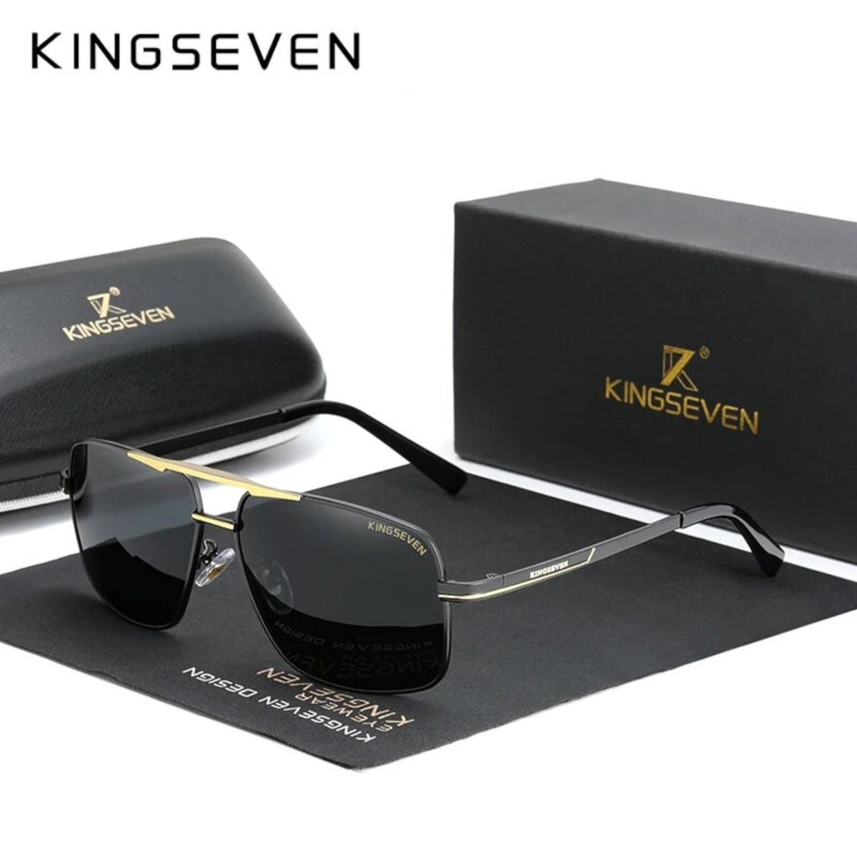 Kingseven N7891 polarisierte Piloten-Sonnenbrille
