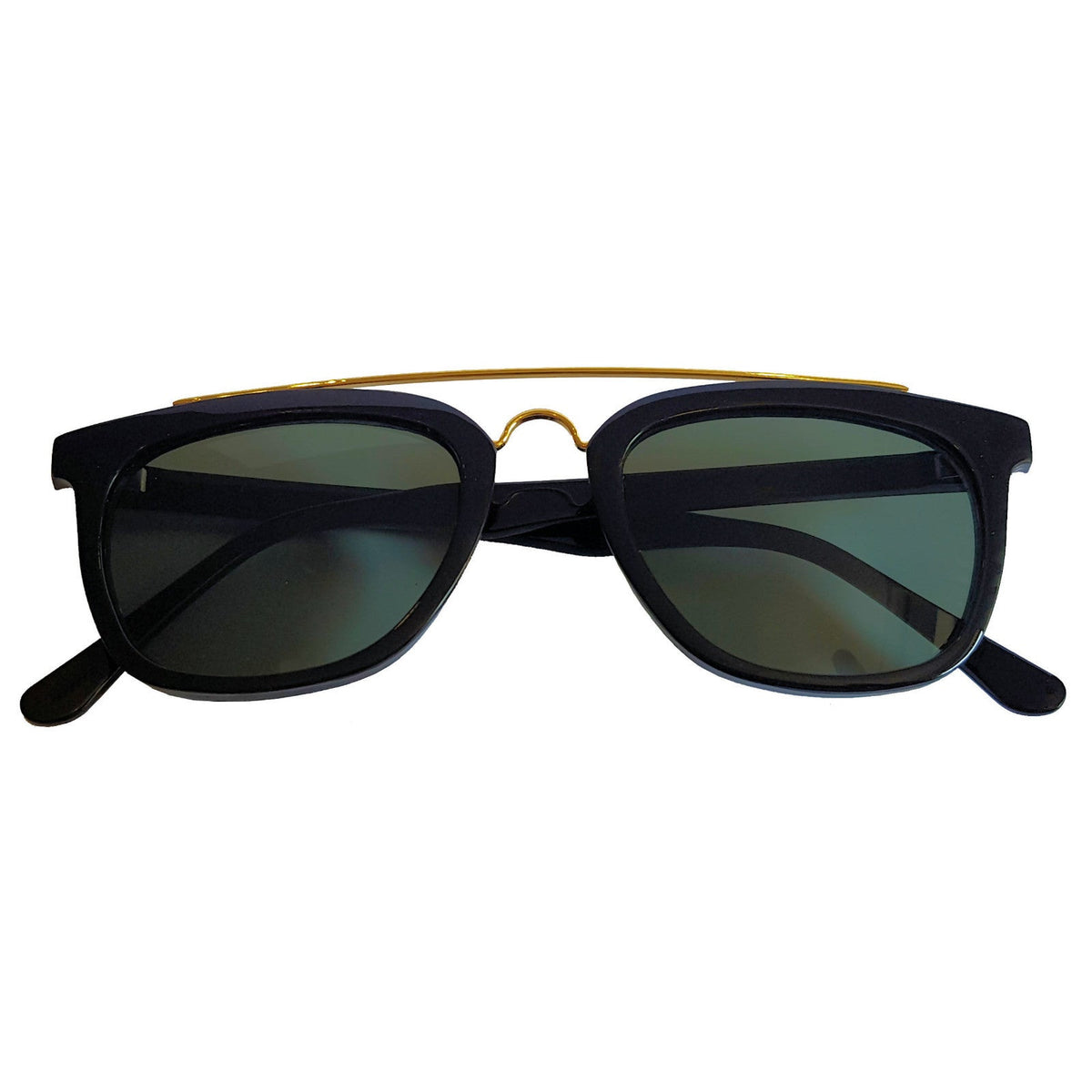 Schwarz-goldene Vintage G-Style Sonnenbrille