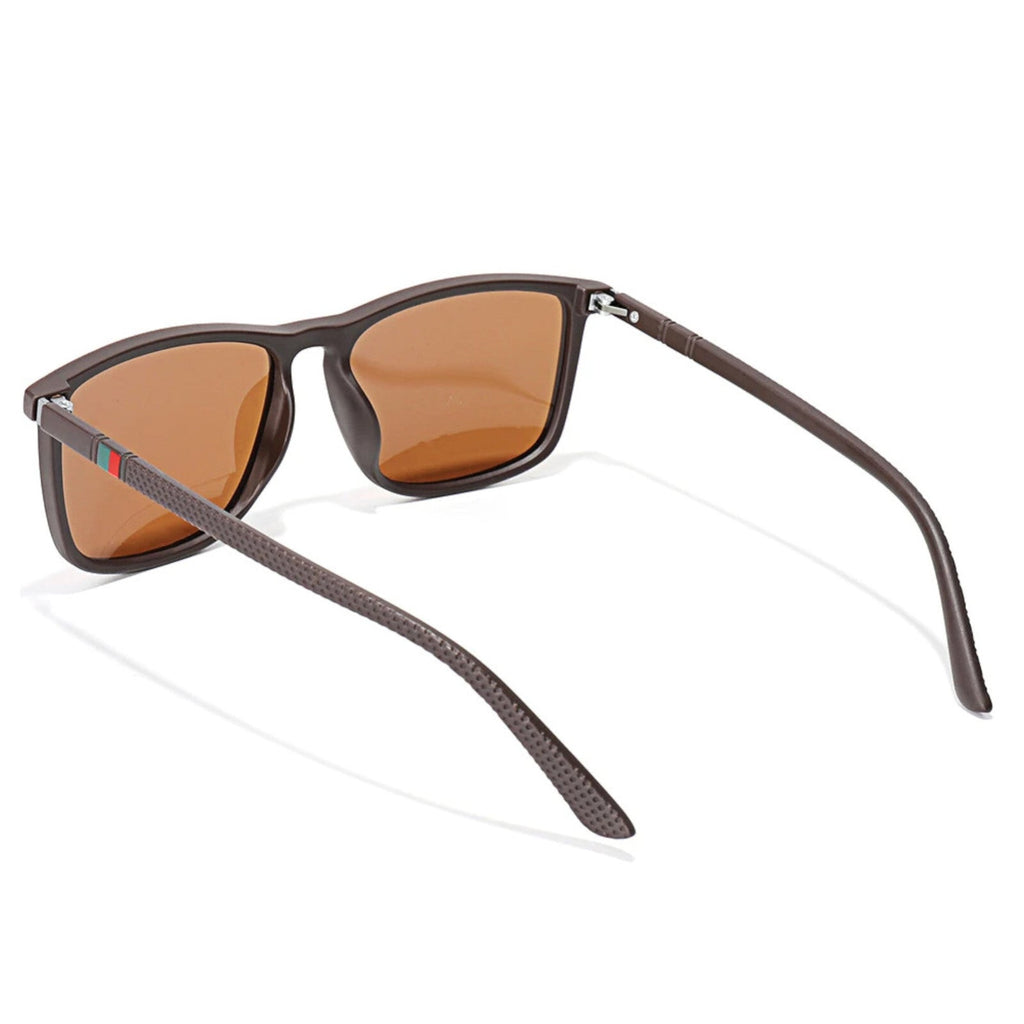 Matt-braune polarisierte Sonnenbrille
