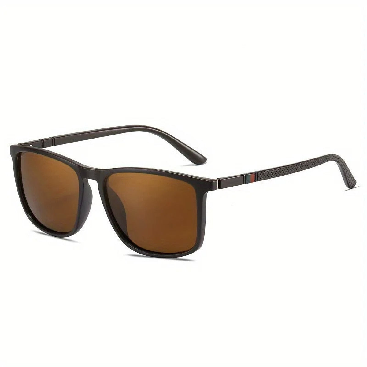 Matt-braune polarisierte Sonnenbrille