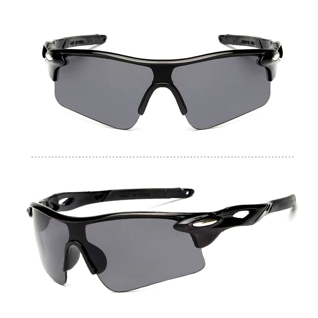 Schwarze polarisierte Sportbrille X1 für Rennrad und Triathlon