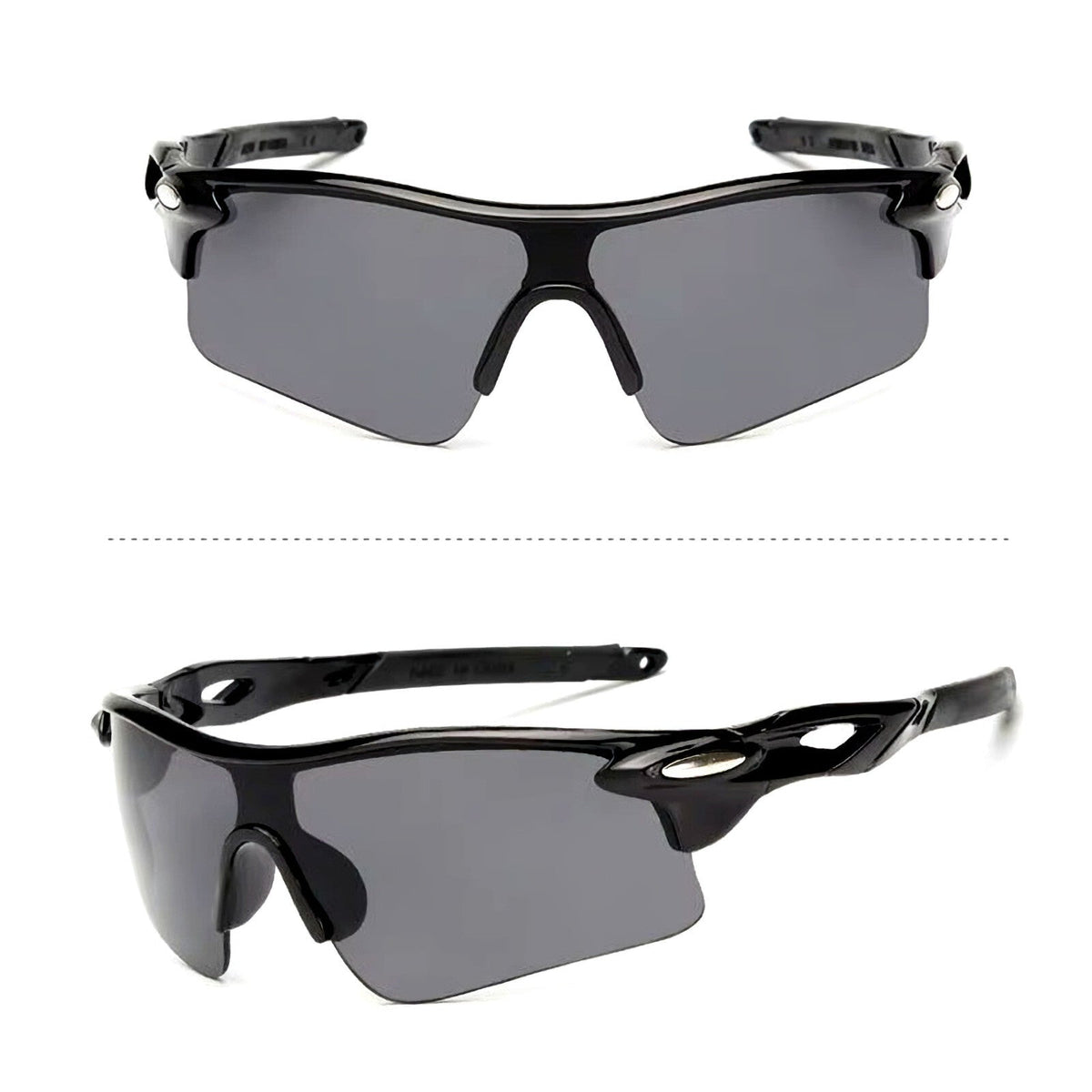 Schwarze polarisierte Sportbrille X1 für Rennrad und Triathlon