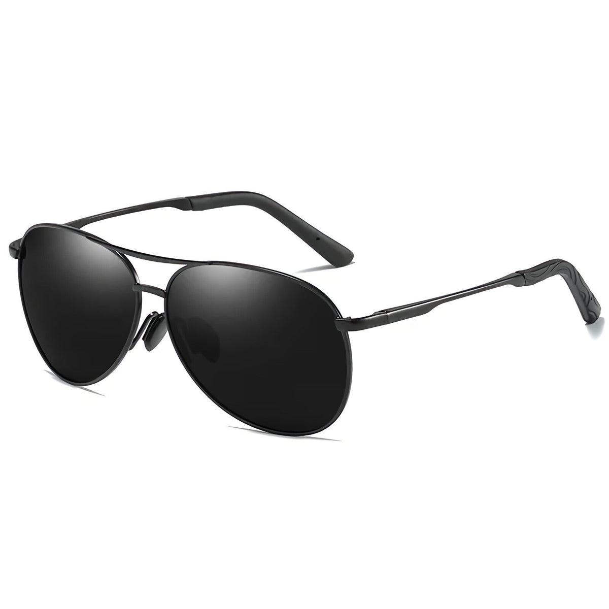 Schwarz-rot-goldene Piloten-Sonnenbrille