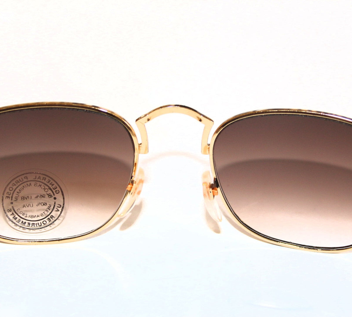 Gold-schwarze Vintage-Retro-Sonnenbrille Unisex