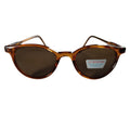 Braune Cat-Eye-Sonnenbrille mit braunen Gläsern