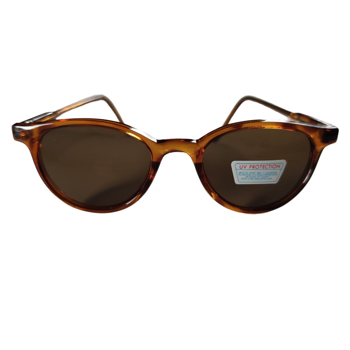 Braune Cat-Eye-Sonnenbrille mit braunen Gläsern