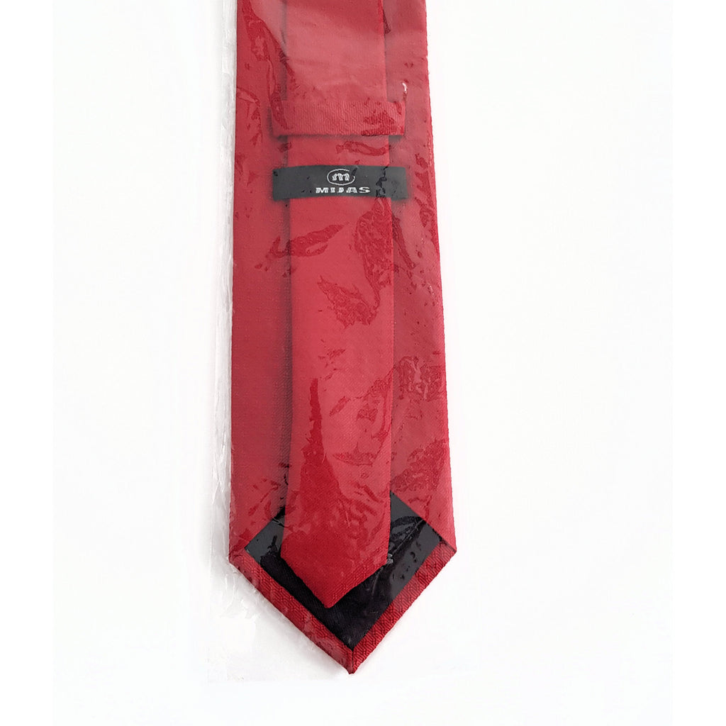 Original Mijas Herren Anlass / Business Krawatte - Rot uni - 3KShop.de
