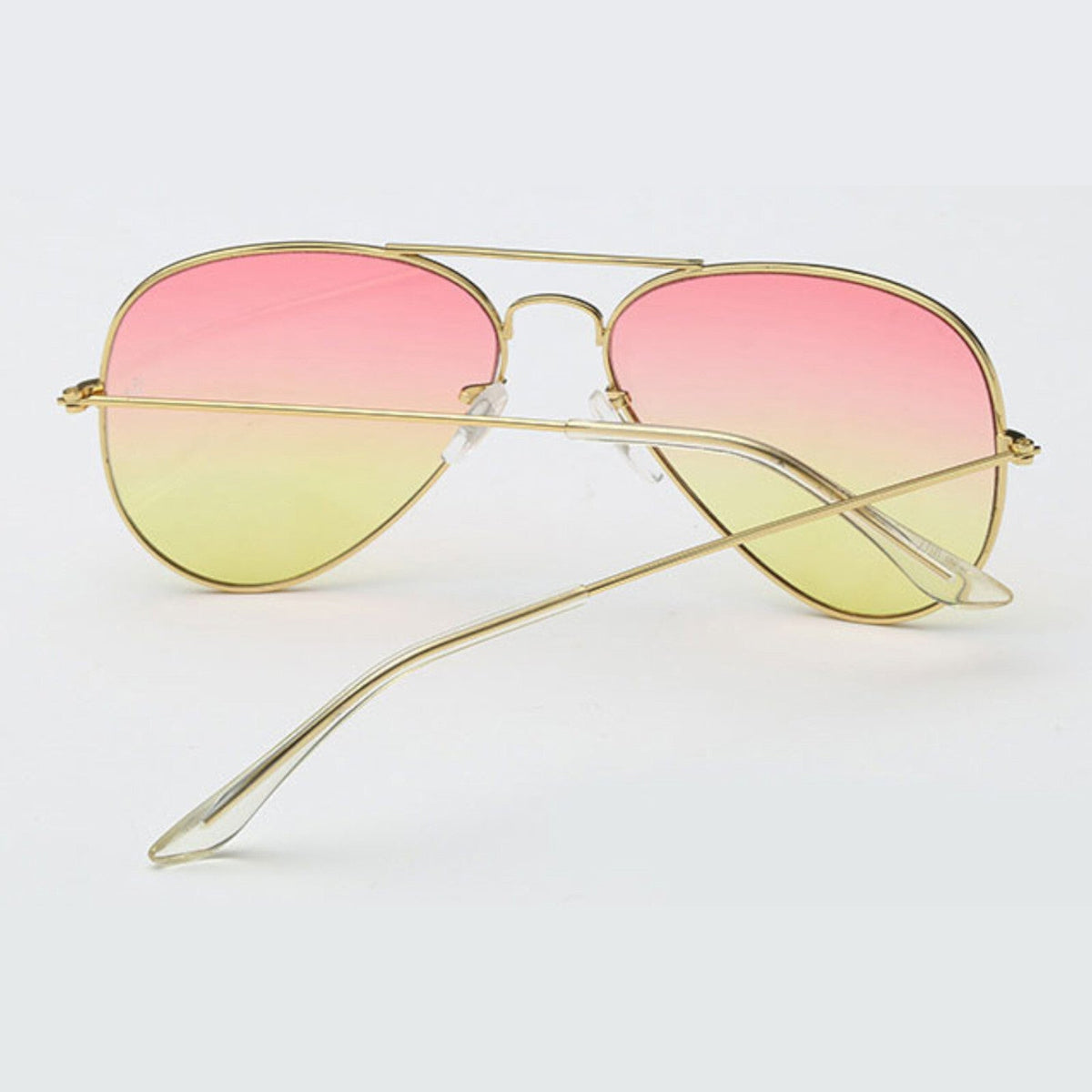 Rot-gelbe Fashion Piloten-Sonnenbrille