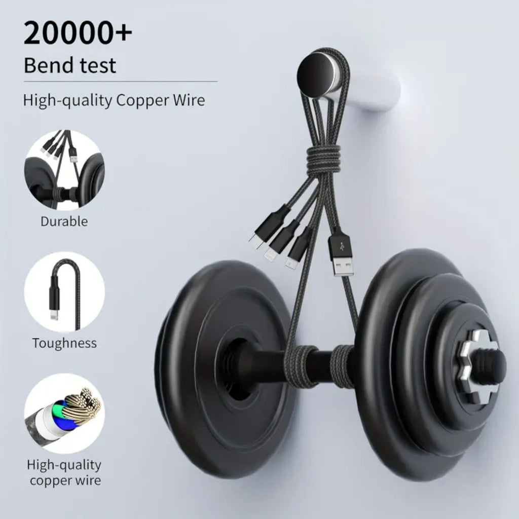 1,2m 4A USB Typ C Kabel Multi Micro Schnell Ladekabel iPhone Samsung Xiaomi LG - 3KShop.de
