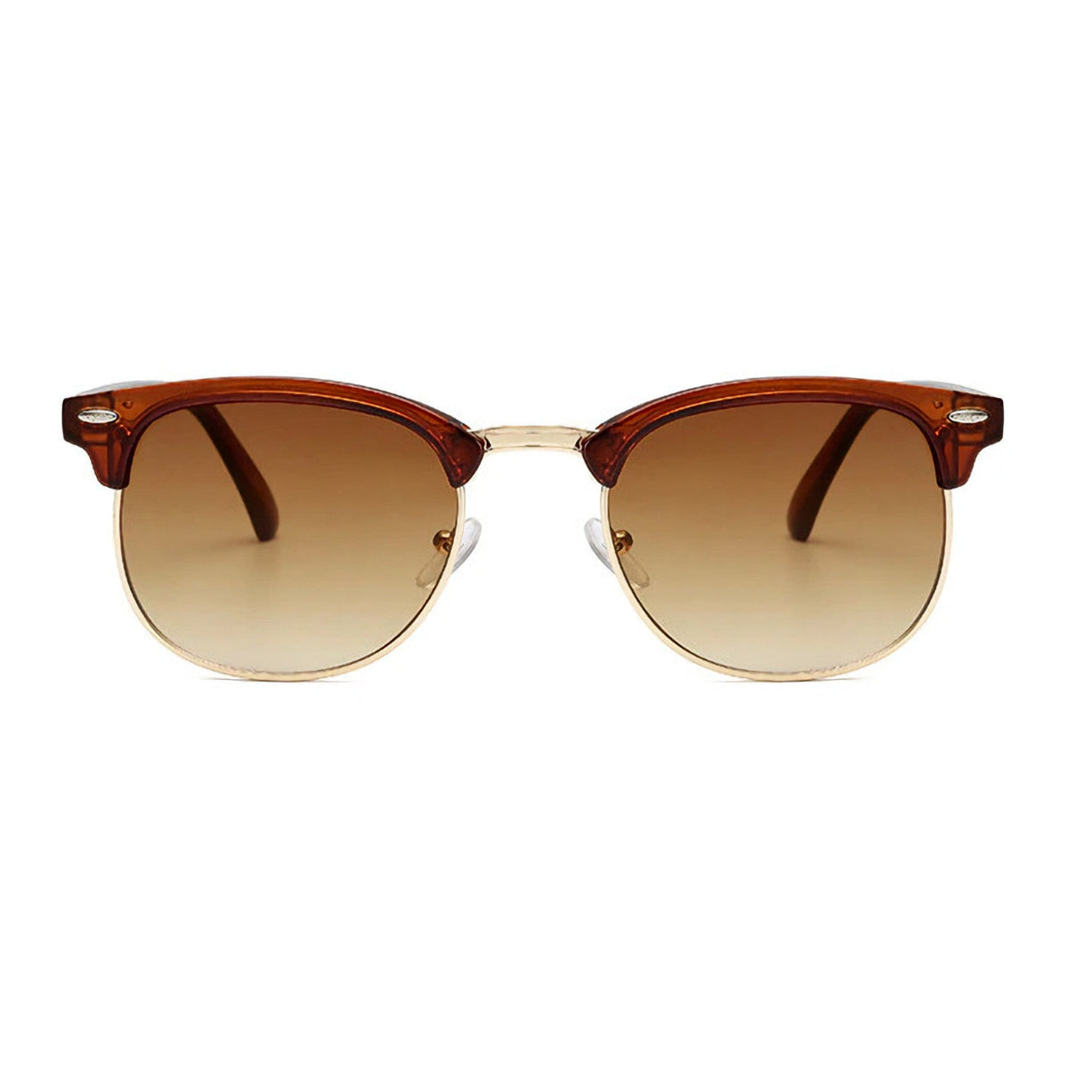 Braune Vintage Unisex-Sonnenbrille