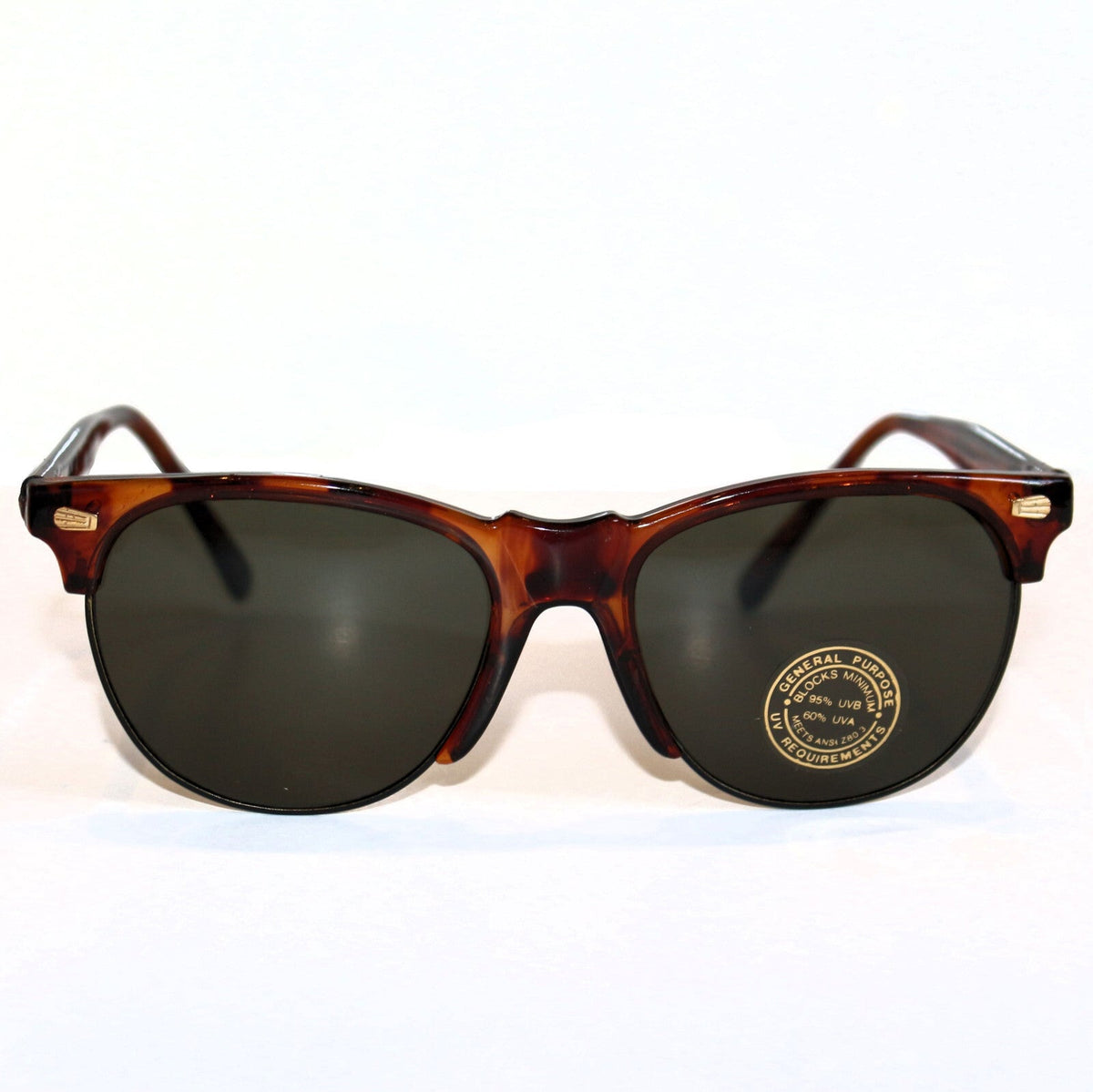 Braune Vintage-Retro-Sonnenbrille im Unisex-Design