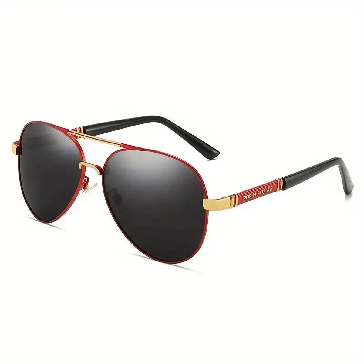 Rot-goldene Piloten-Sonnenbrille