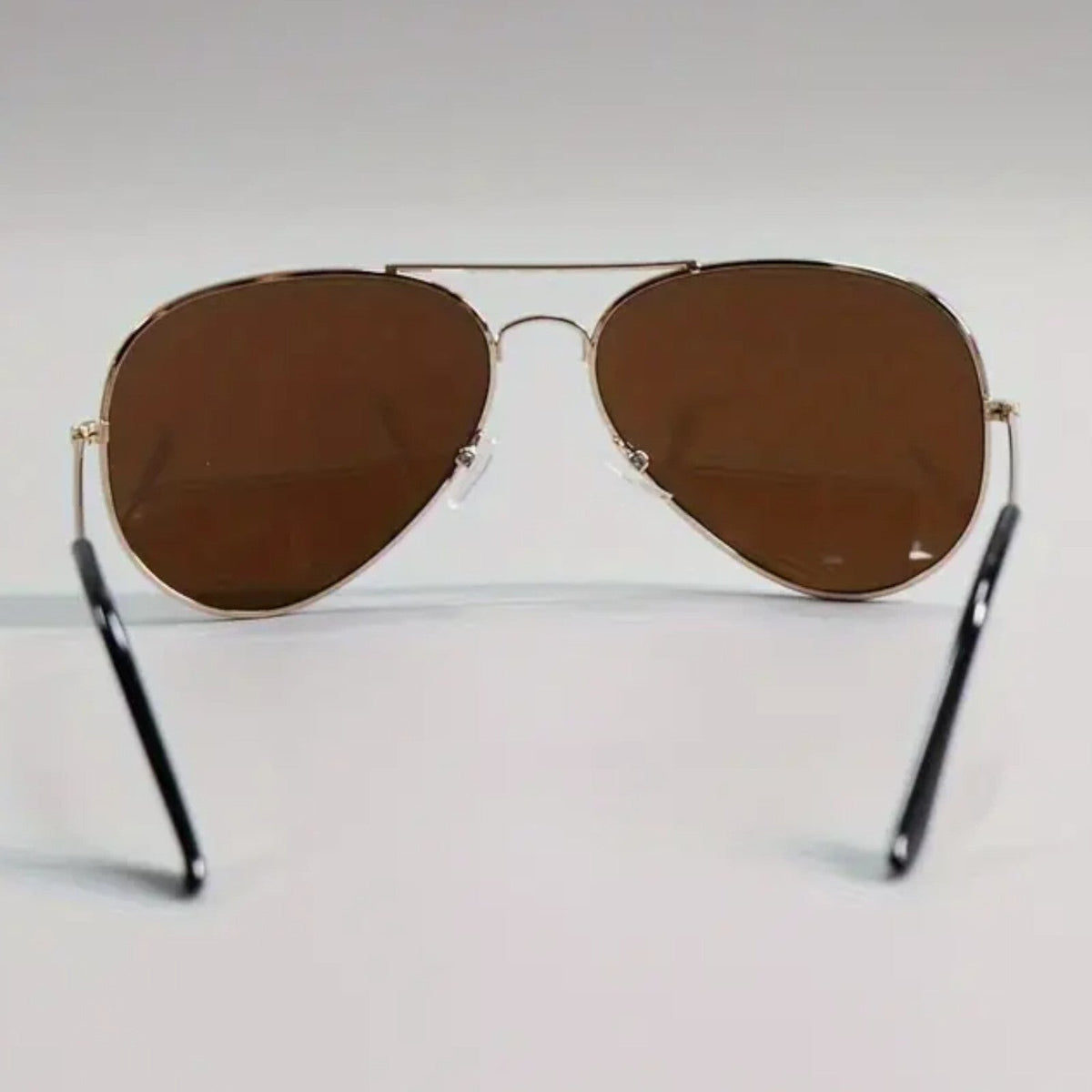 Gold-braune Piloten-Sonnenbrille