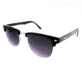 Schwarz-silberne Vintage Sonnenbrille