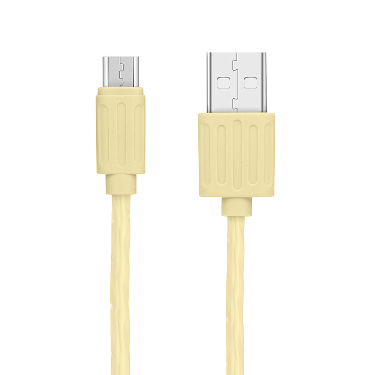 1m Micro USB Kunststoffkabel Ladekabel Sync Datenkabel gelb S7 Sony Huawei HTC - 3KShop.de