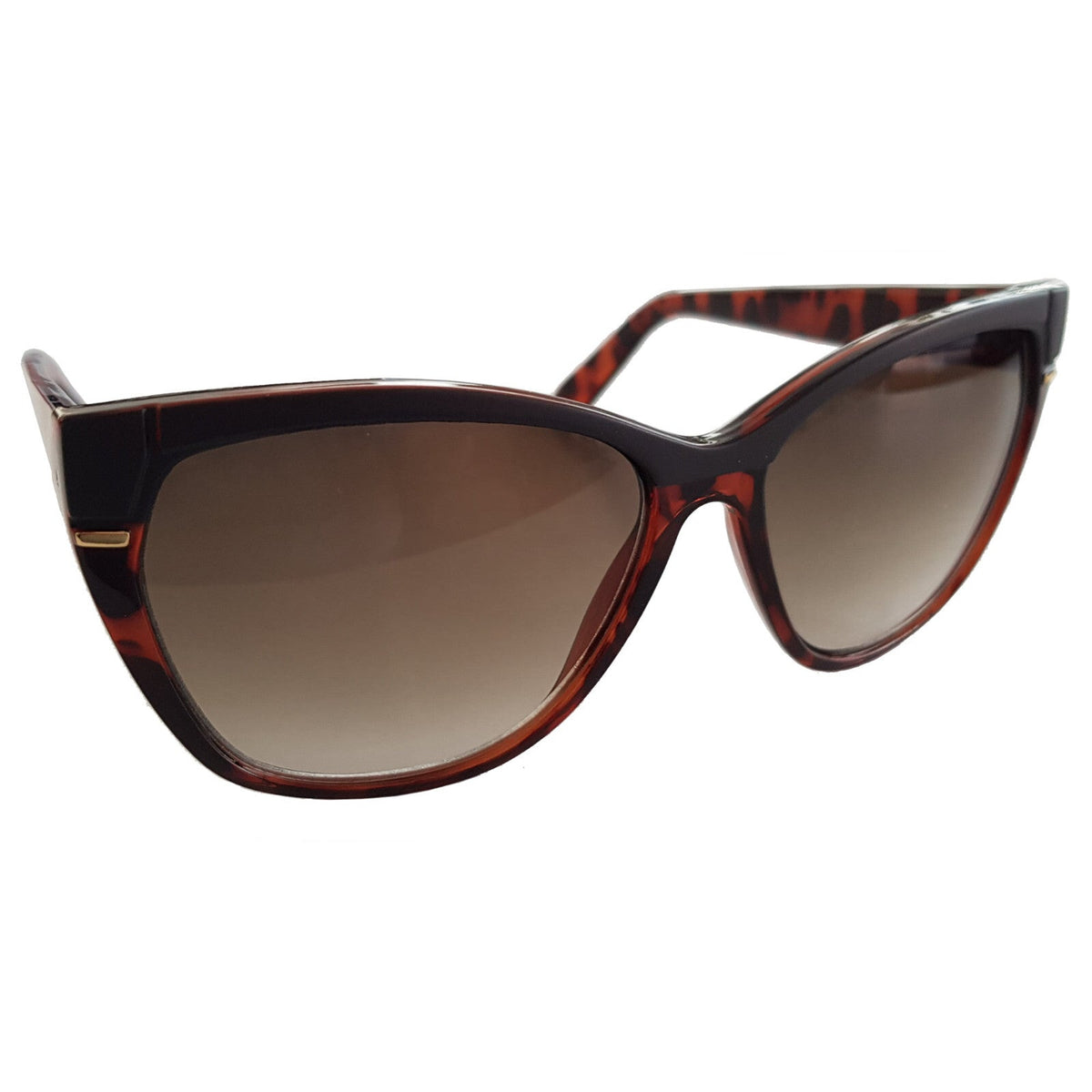 Braune Designer Damen-Sonnenbrille im Tigerlook