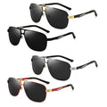 Schwarz-goldene Piloten-Sonnenbrille
