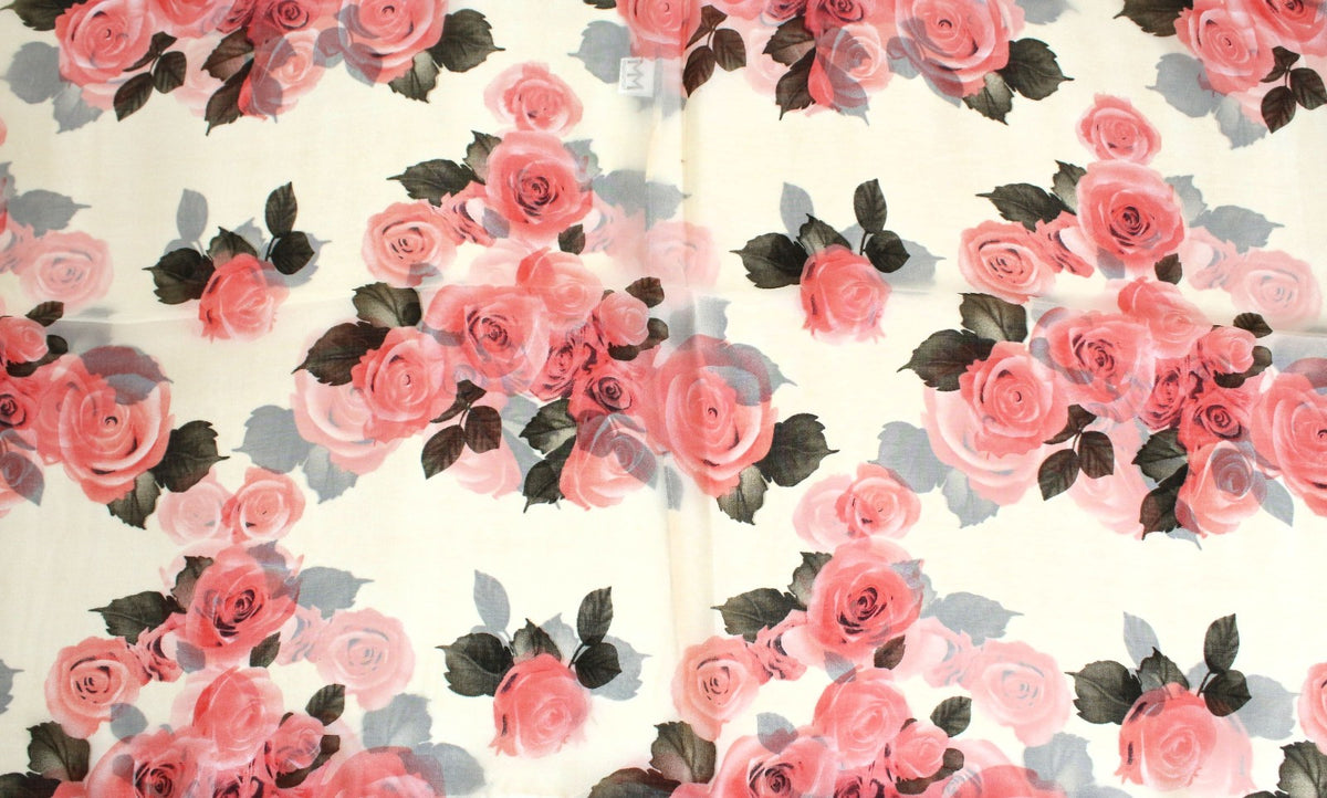 Wunderschoener Loop Schal Bunt Blumen Rosa, tolle Farbtöne von ManuMar - 3KShop.de