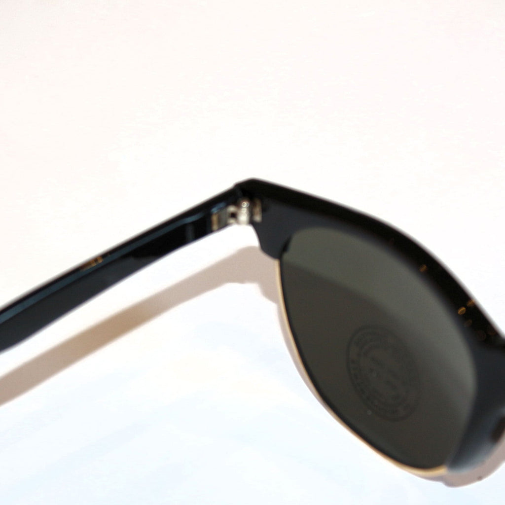 Schwarze Vintage-Retro-Sonnenbrille im Unisex-Design