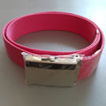 Neon Pink Gürtel Stoffgürtel 3,8 cm breit mit Chromschnalle ca. 100 cm lang - 3KShop.de