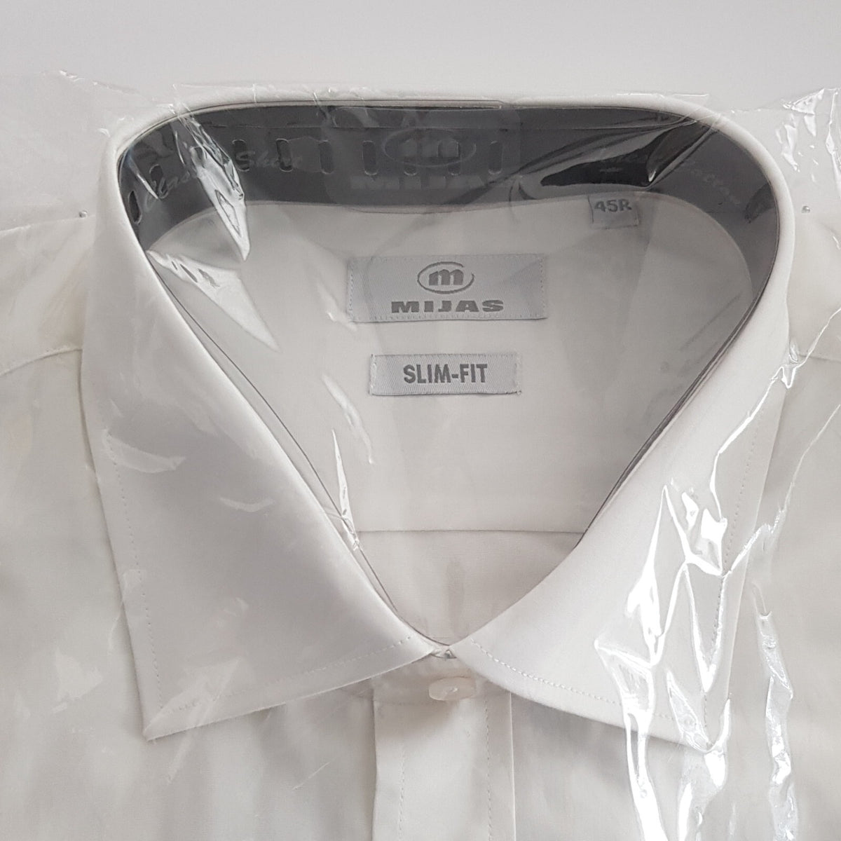 Original Mijas Herren Business Hemd New-Kent Langarm Weiss Slim-Fit Gr. 45 - 3KShop.de