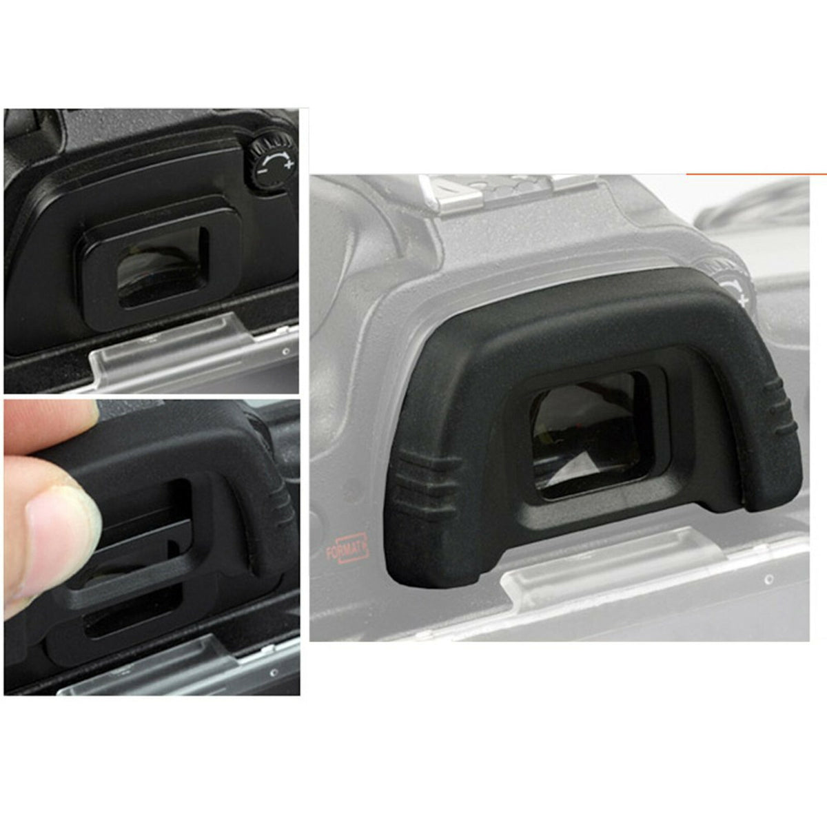 Augenmuschel Sucher Eye Cup DK21 für Nikon D50 D70 D80 D90 D100 D200 D300 D600 - 3KShop.de