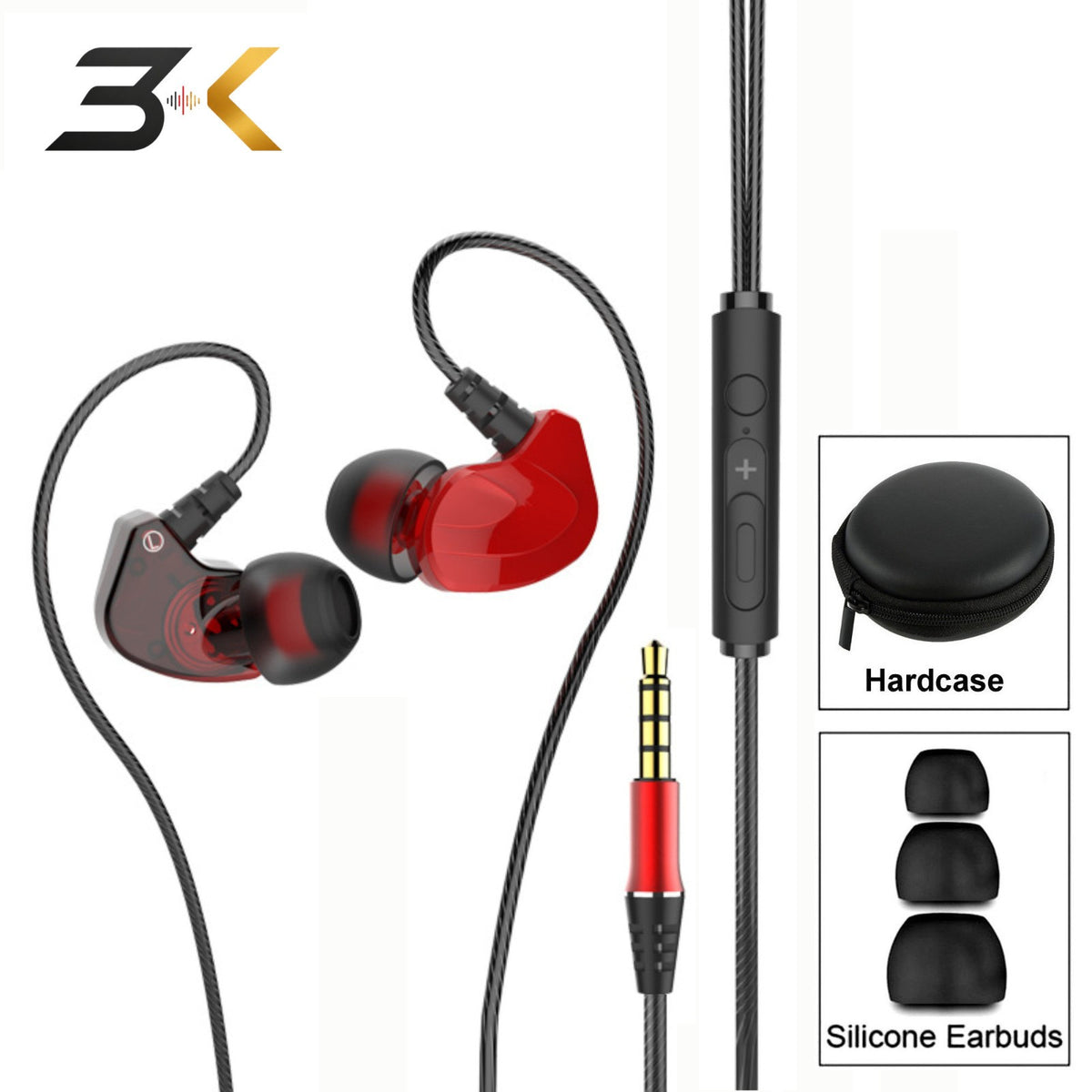 Surround Bass High-End Sport Headset S200 Metal In-Ear Kopfhörer Surround Bass - 3KShop.de