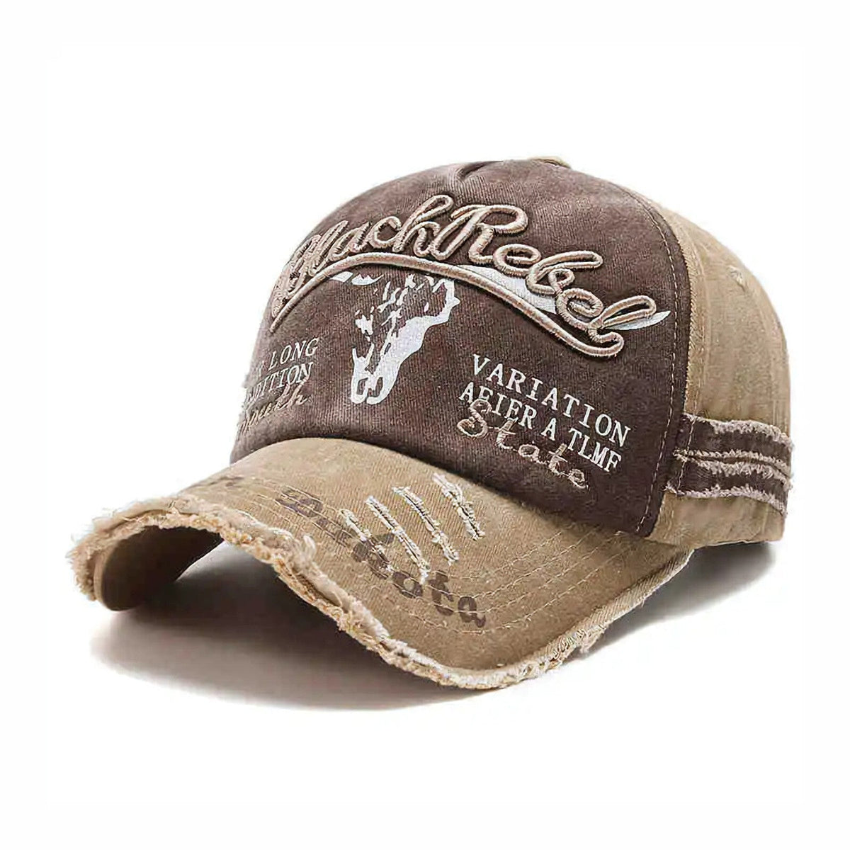 Hellbraune Black Rebel Vintage-Basecap