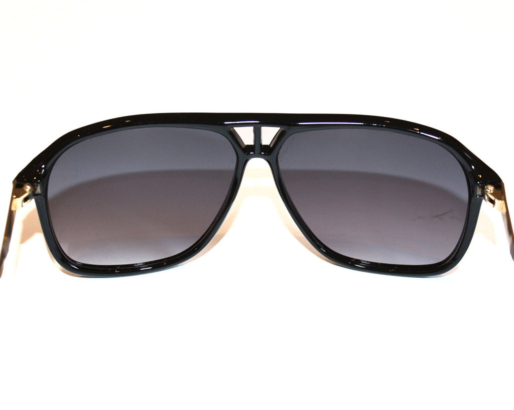 Schwarze Designer Unisex-Sonnenbrille