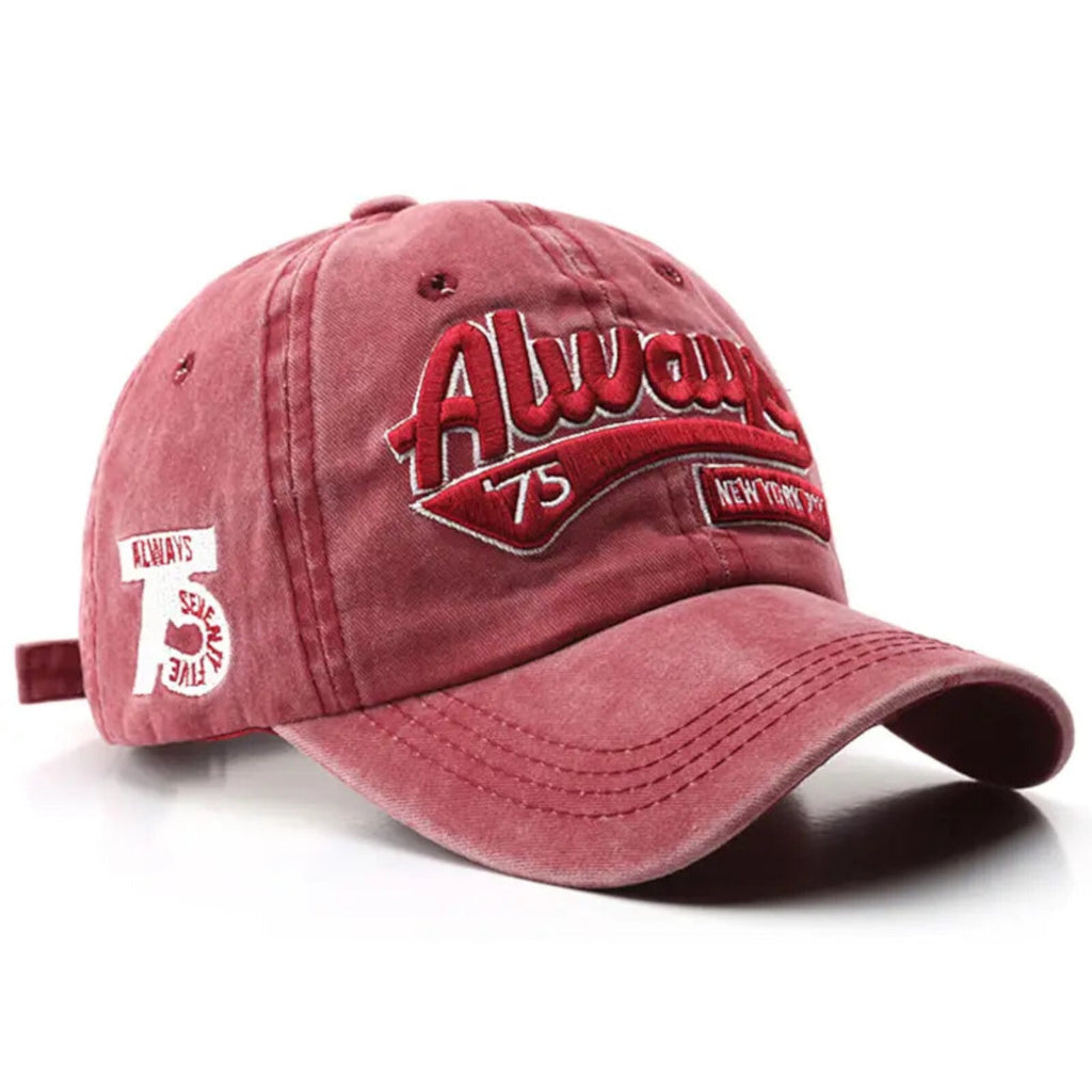 Always Vintage-Basecap aus Baumwolle mit Retro-Stickerei