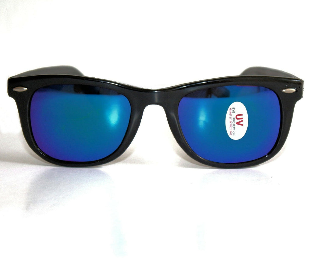 Blau verspiegelte Blues-Brothers Sonnenbrille