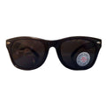 Schwarze Wayfarer-Sonnenbrille mit extra dunklen Gläsern