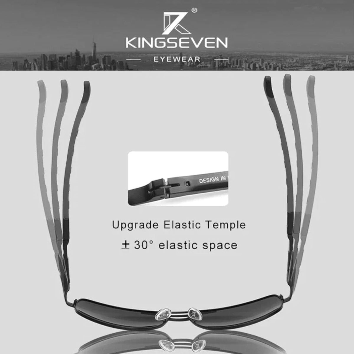 Kingseven K725 polarisierte Piloten-Sonnenbrille