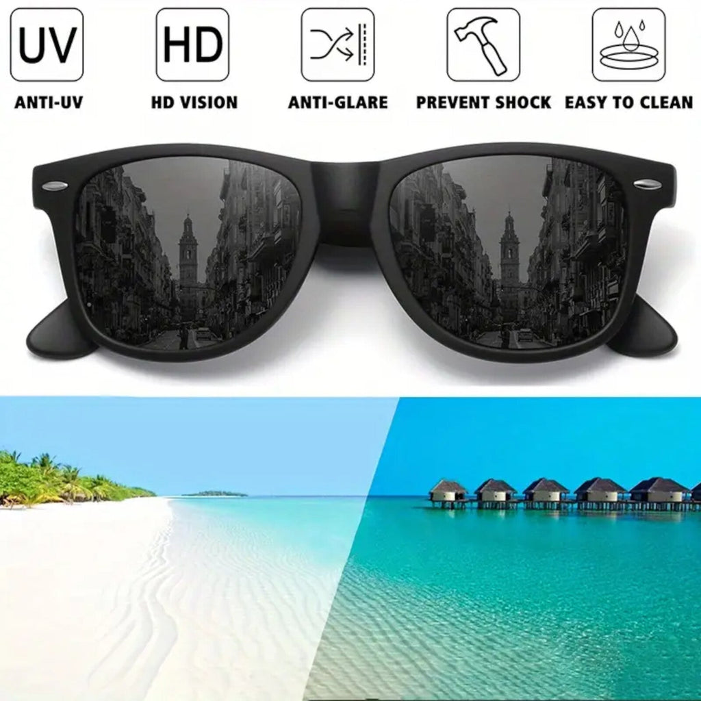 Schwarze Blues-Brothers Sonnenbrille extra-dunkel