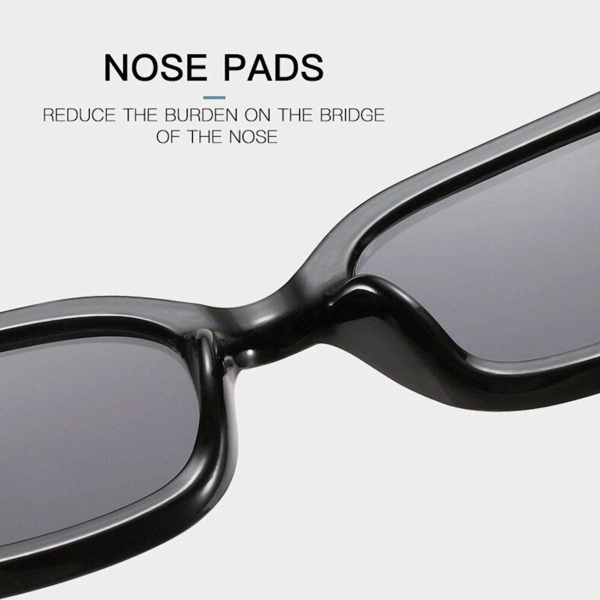 Schwarze Cat-Eye-V-Sonnenbrille