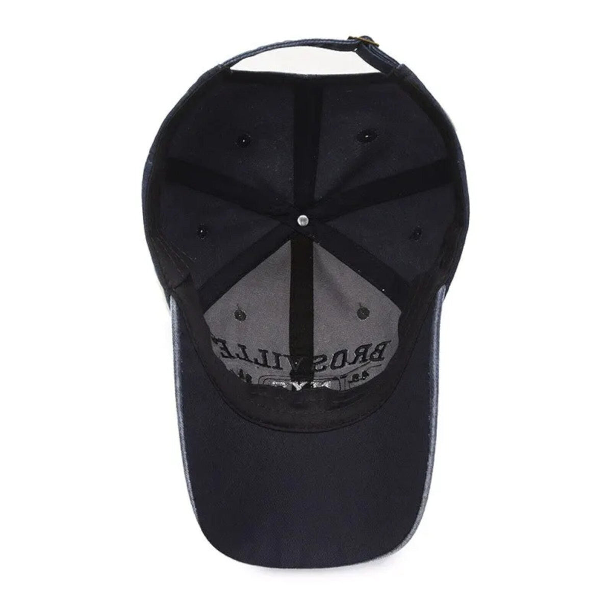 Brosville Vintage-Basecap aus Baumwolle mit Retro-Stickerei