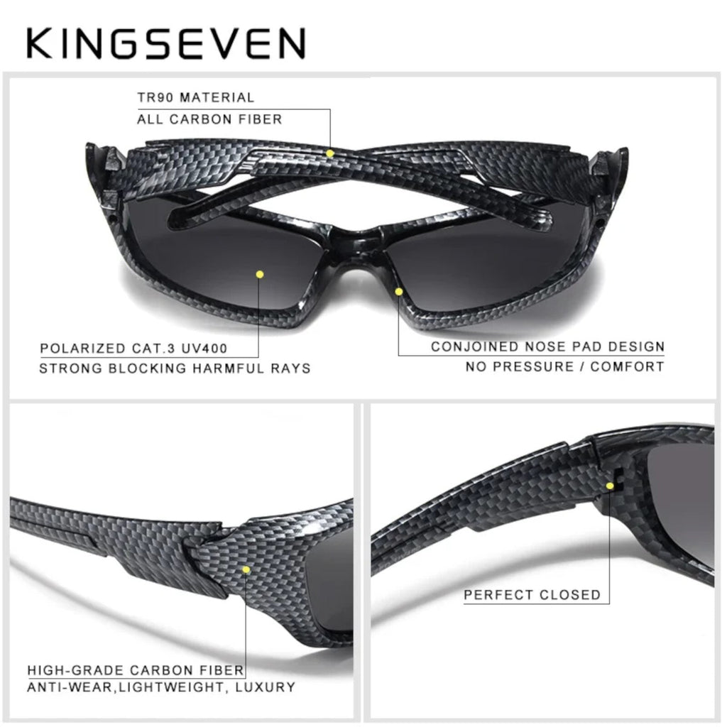 Kingseven NA768 polarisierte Biker-Sonnenbrille