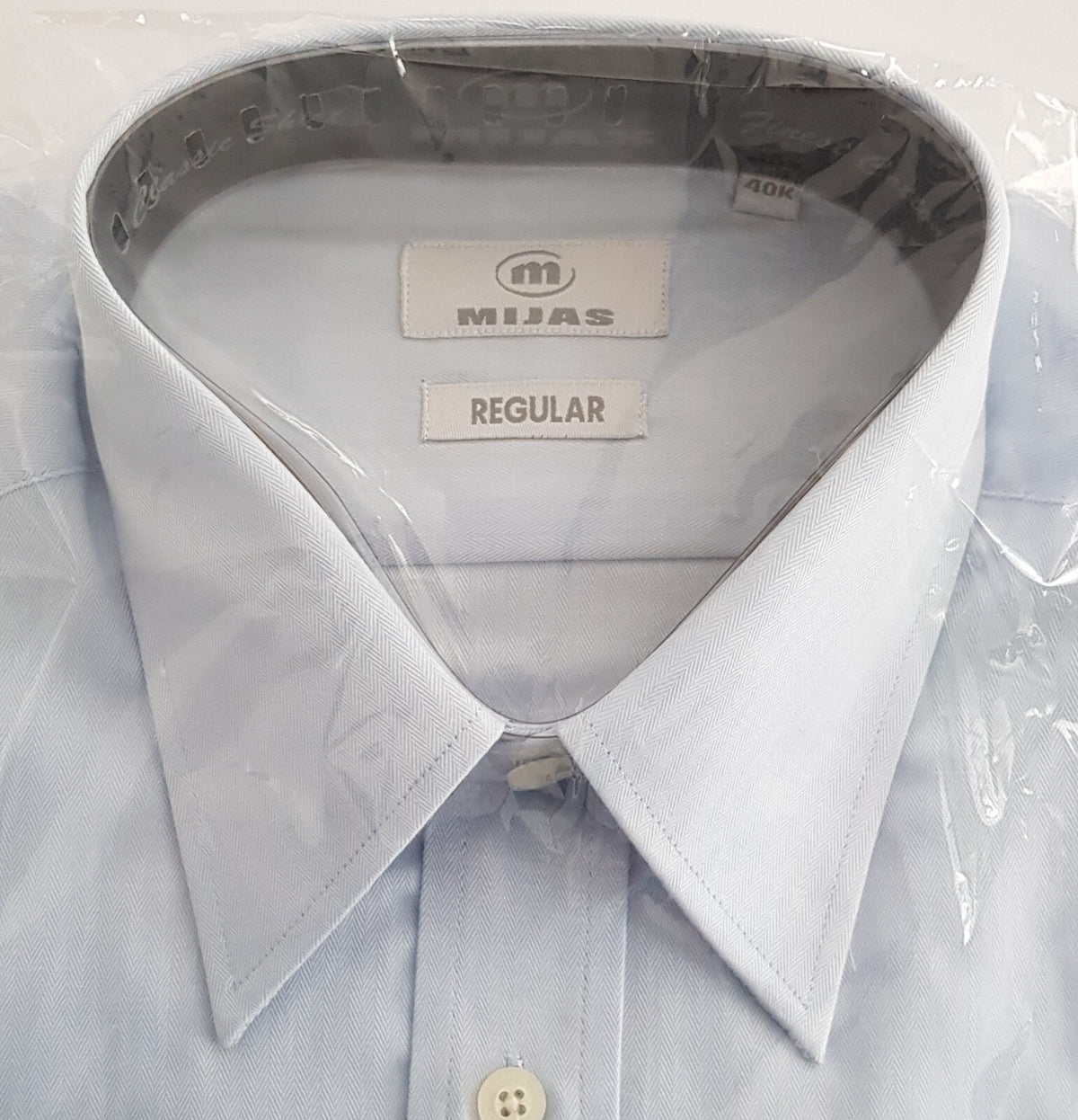 Original Mijas Herren Business Hemd Kent Langarm Blau Regular Gr. 40 - 3KShop.de