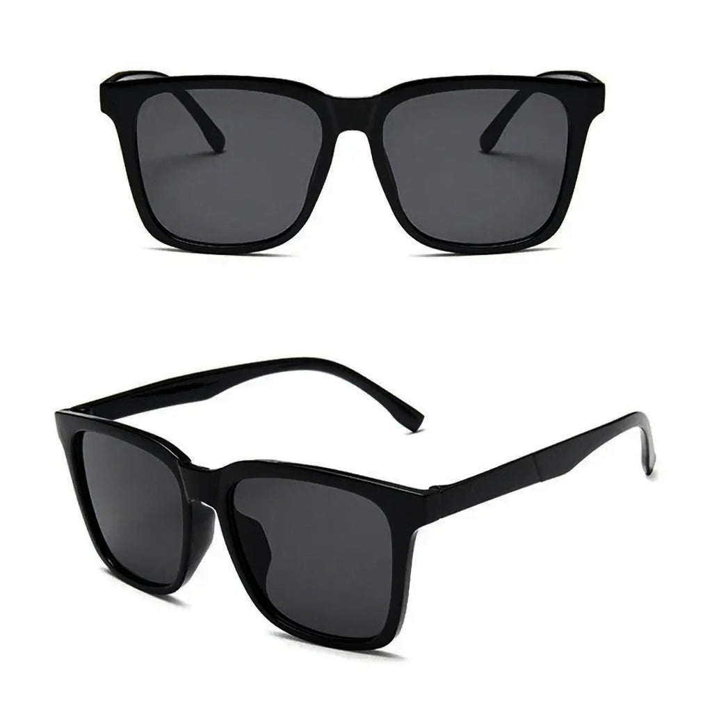 Schwarze Oversized Vintage Sonnenbrille