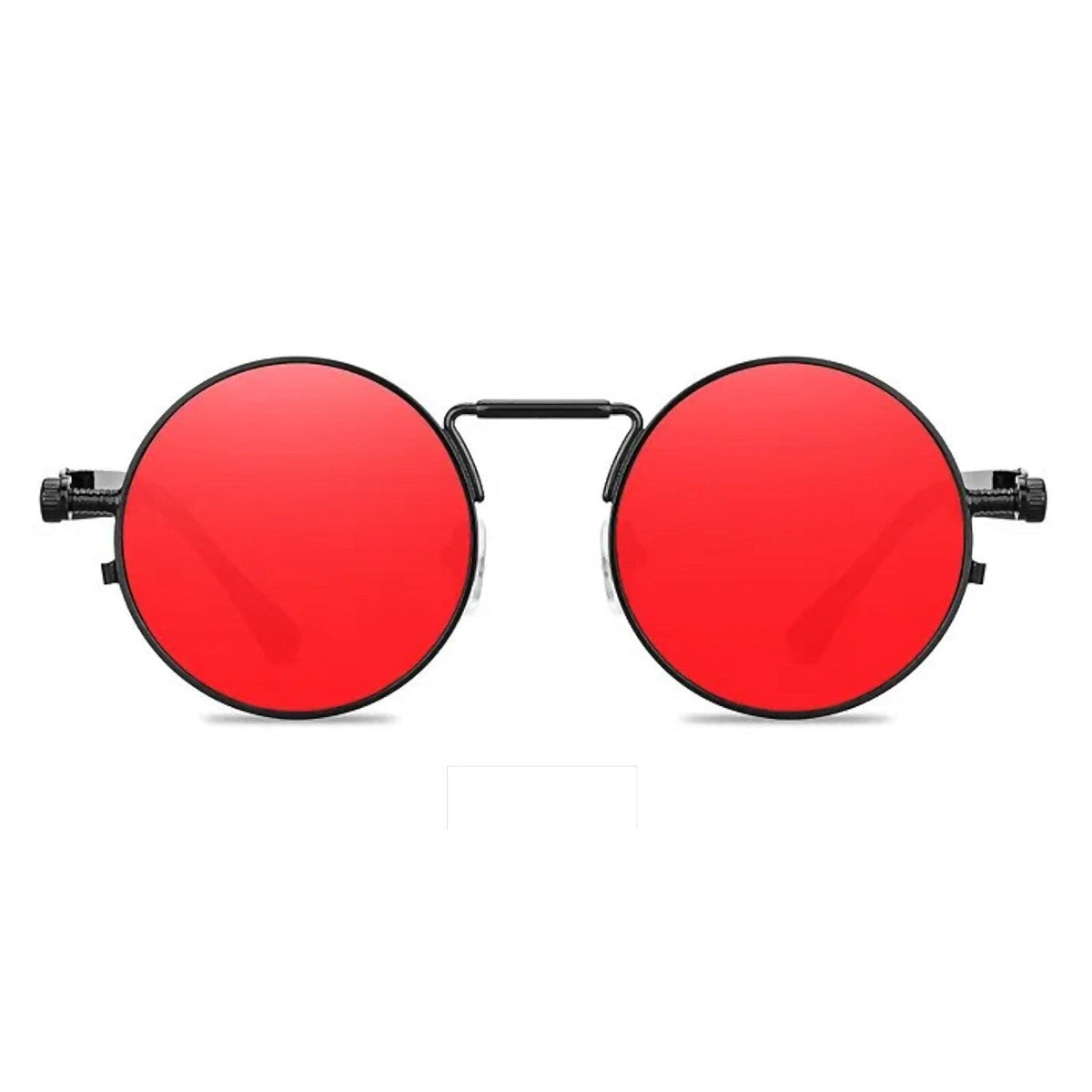 Runde goldene Steampunk-Sonnenbrille