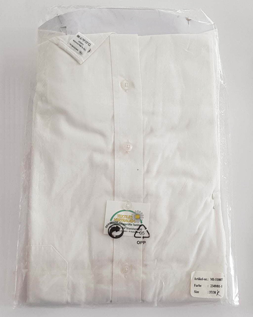 Original Mijas Herren Business Hemd New-Kent Langarm Weiss Regular Gr. 37-38 - 3KShop.de