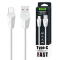 1m USB Typ-C Schnellladekabel Schnell Ladekabel Sync Datenkabel Samsung weiss - 3KShop.de