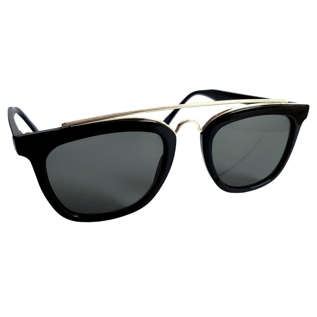 Schwarz-goldene Vintage G-Style Sonnenbrille