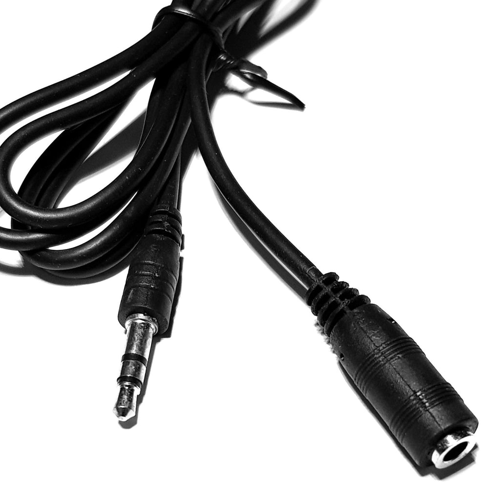 1m Audio Kabel 3,5mm Klinke Verlängerung Verlängerungskabel Klinkenkabel schwarz - 3KShop.de