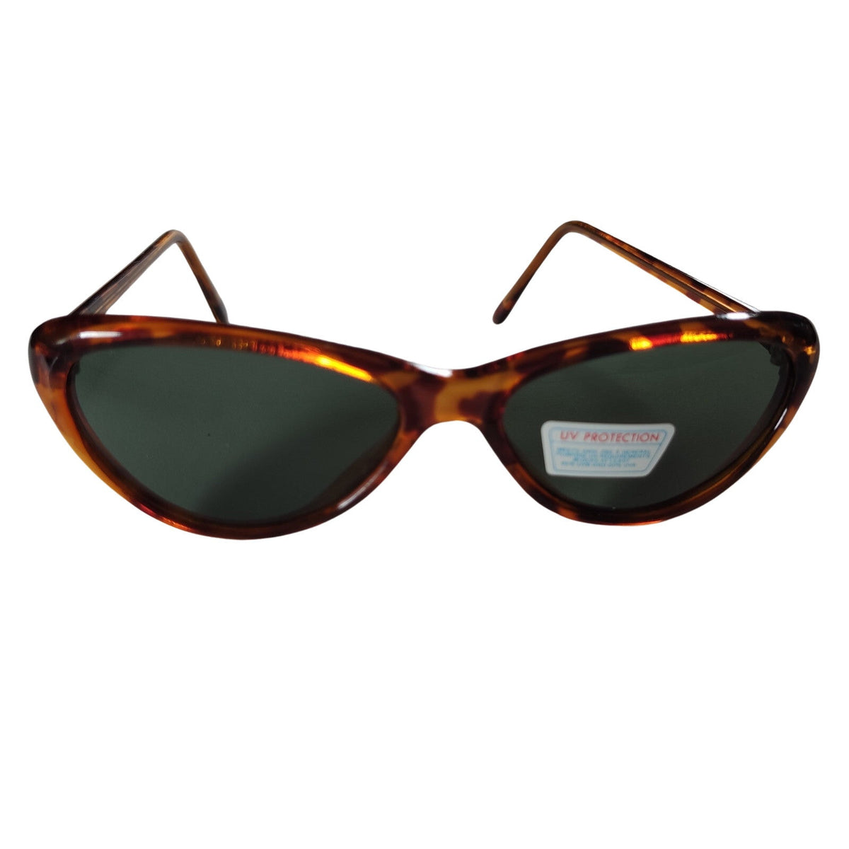 Braune Cat-Eye-Sonnenbrille mit grauen Gläsern