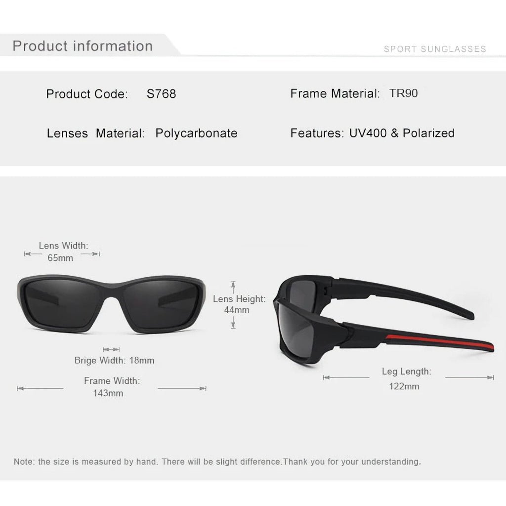 Kingseven NA768 polarisierte Biker-Sonnenbrille