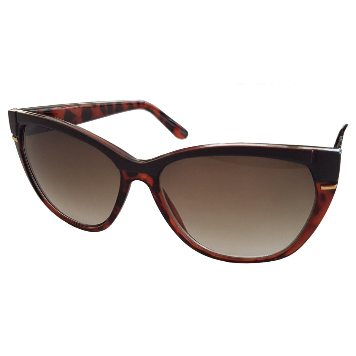 Braune Designer Damen-Sonnenbrille im Tigerlook