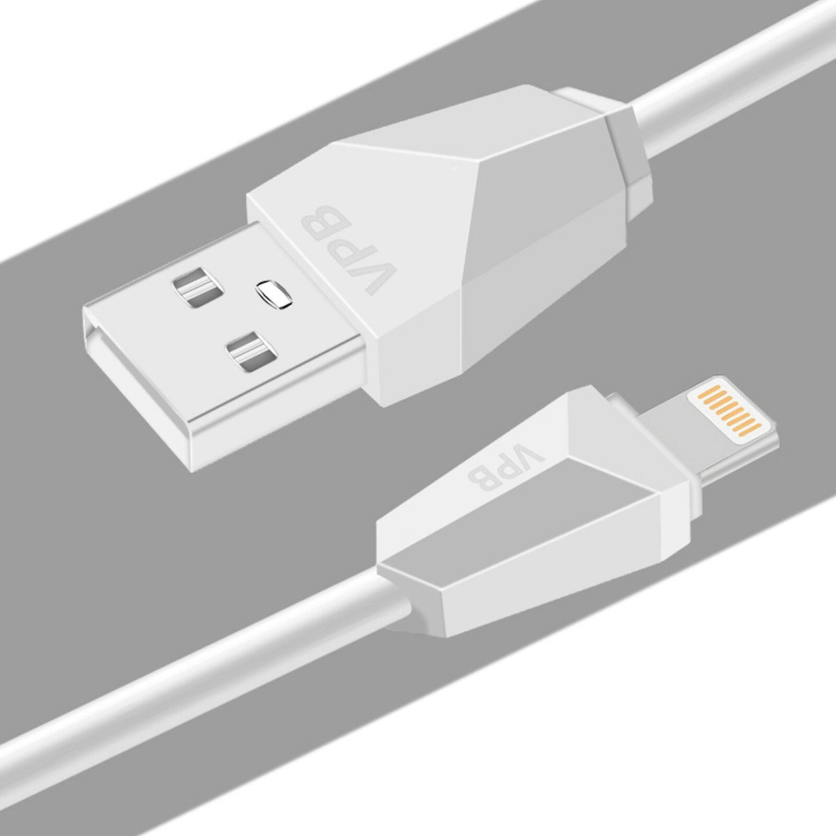 1m USB Schnellladekabel Schnell Ladekabel Sync Datenkabel für Apple iPhone weiß - 3KShop.de