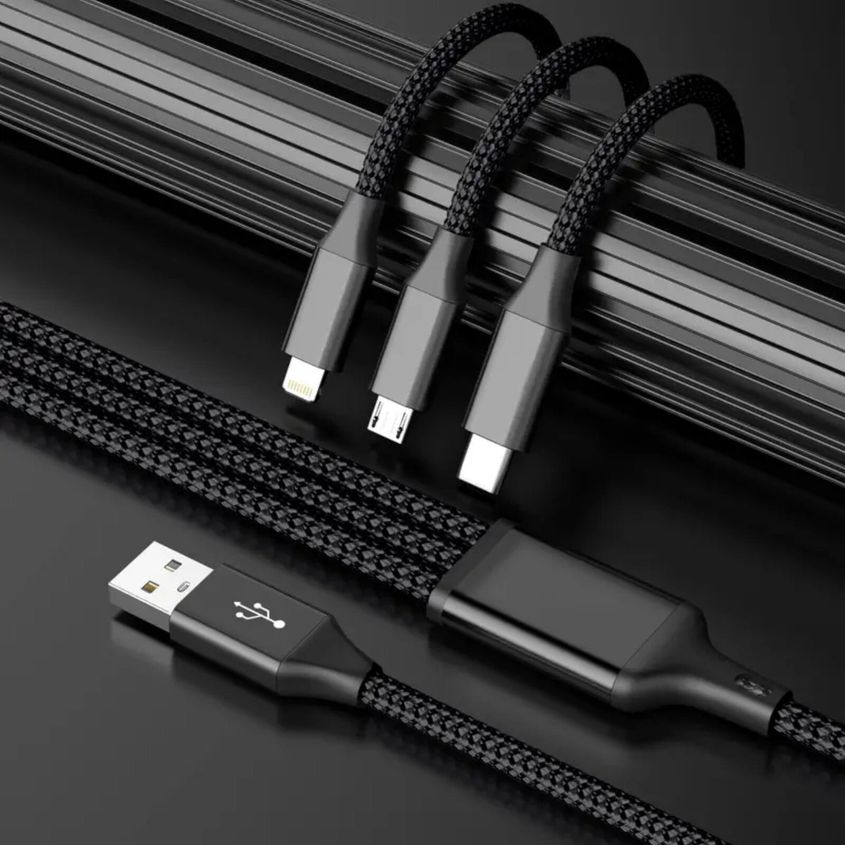 1,2m 4A USB Typ C Kabel Multi Micro Schnell Ladekabel iPhone Samsung Xiaomi LG - 3KShop.de